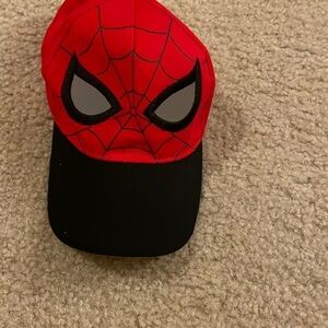 Toddler boy Spider-Man hat red and black​​​​​​​​